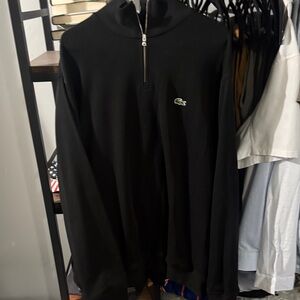 Lacoste Men's Black Zip-Up Sweater